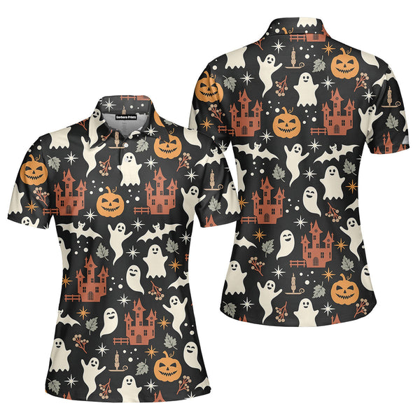 Magic Kingdom Halloween Polo Shirt For Women