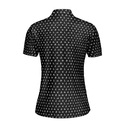 Stick Figure S.E.X Ed Funny Polo Shirt For Women