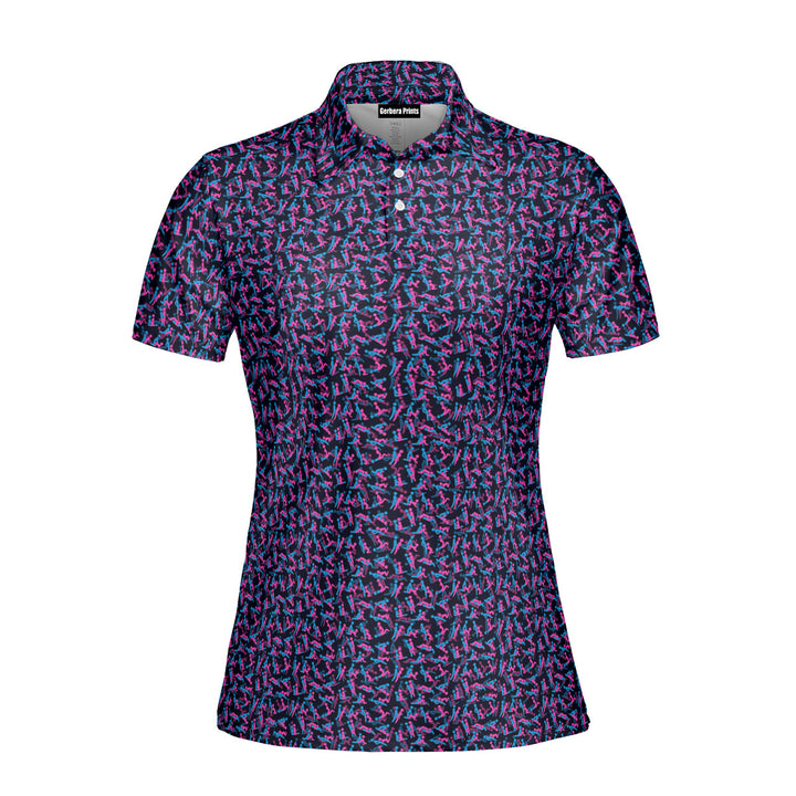 Exercise In The Midnight Funny Polo Shirt For Women