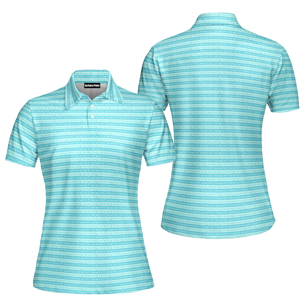 Just Tap It In Funny Polo Shirt For Women