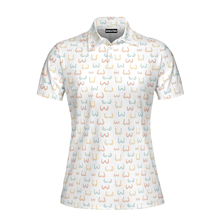 Funny Boobs Funny Polo Shirt For Women 