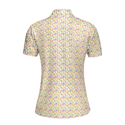 Cute Raincoat Cartoon Character Funny Polo Shirt For Women 