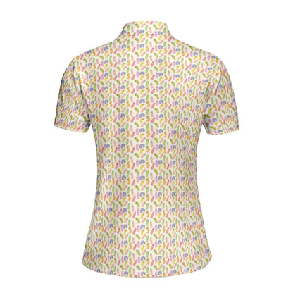 Cute Raincoat Cartoon Character Funny Polo Shirt For Women