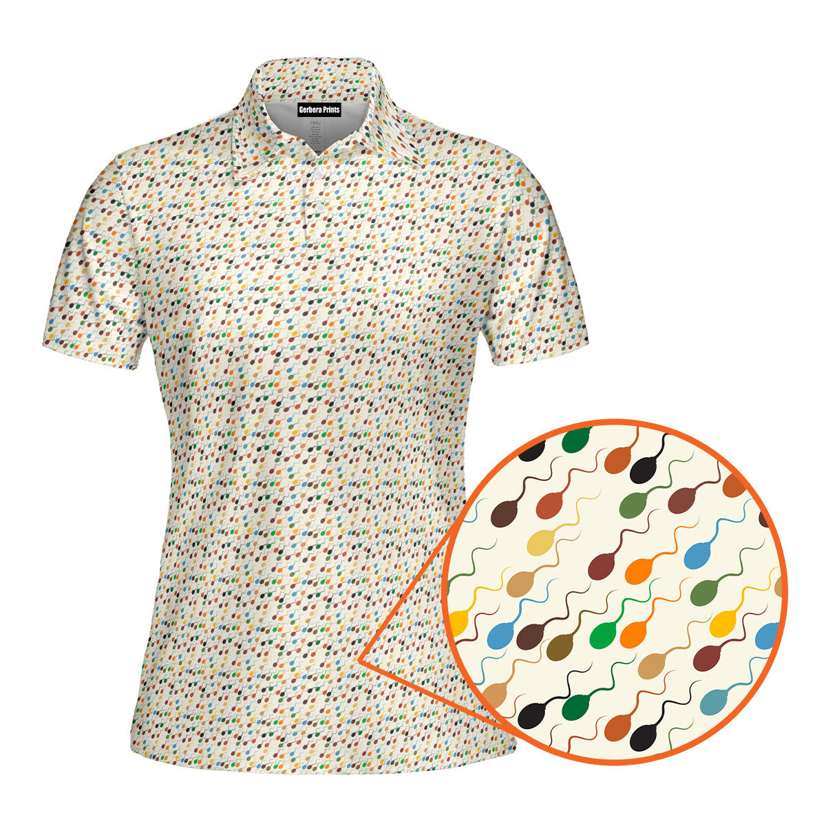 Late Night Swimmers-Polo Shirt For Women-Gerbera Prints