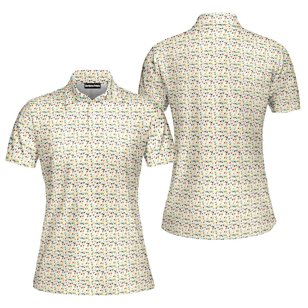 Late Night Swimmers-Polo Shirt For Women-Gerbera Prints