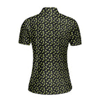 19th Hole Margarita Cocktail Slice Lime-Polo Shirt For Women-Gerbera Prints