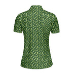 19th Hole Margarita Cocktail Slice Lime-Polo Shirt For Women-Gerbera Prints