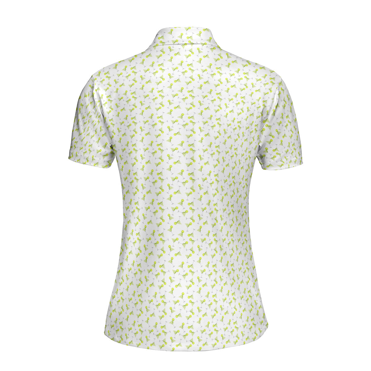 19th Hole Margarita Cocktail Slice Lime-Polo Shirt For Women-Gerbera Prints