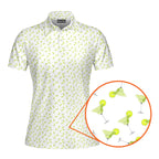 19th Hole Margarita Cocktail Slice Lime-Polo Shirt For Women-Gerbera Prints