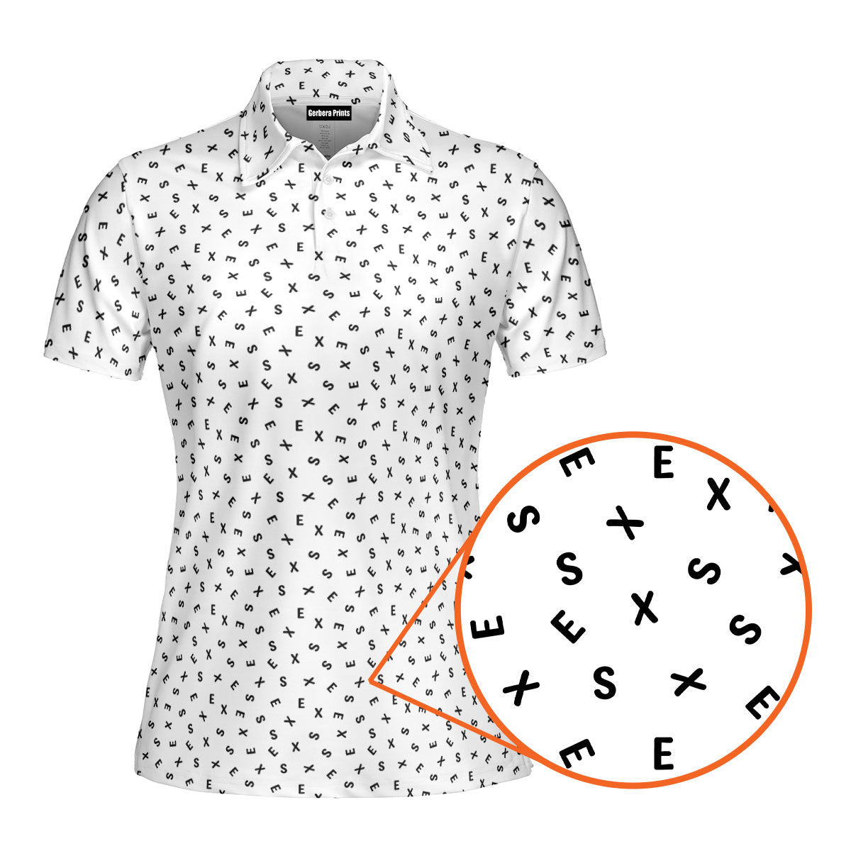 Words Swirl Funny Polo Shirt For Women