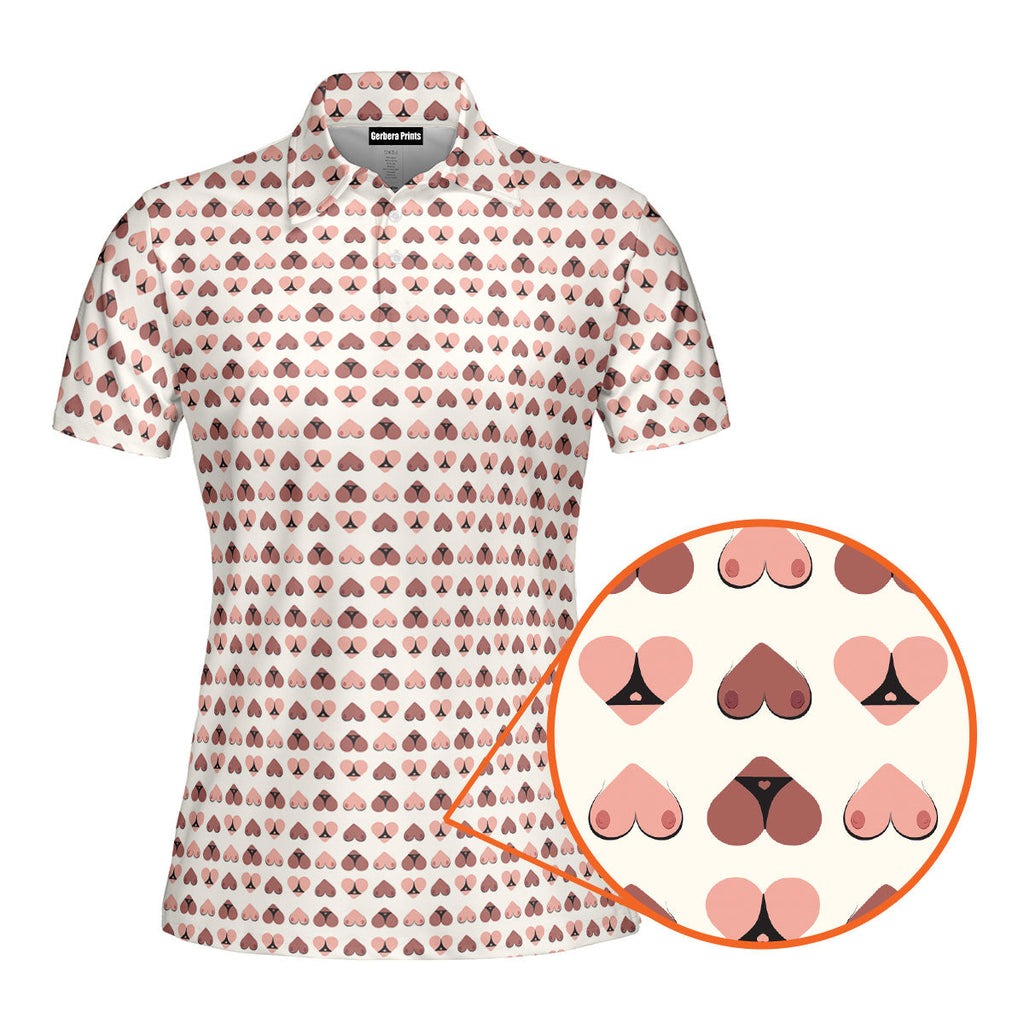 Heart Hip Funny Polo Shirt For Women