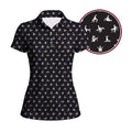 Stick Figure Polo Shirt For Women