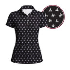 Stick Figure Polo Shirt For Women