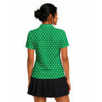 Stick Figure Polo Shirt For Women