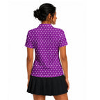 Stick Figure Polo Shirt For Women