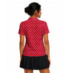 Stick Figure Polo Shirt For Women