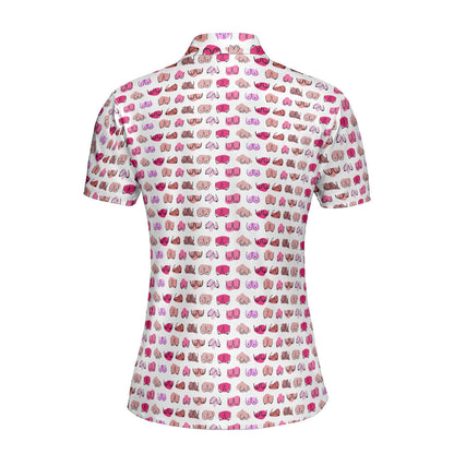 My Breast Look Great Don't They Funny Polo Shirt For Women