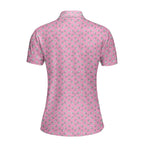 The Shocker Pink Funny Polo Shirt For Women 