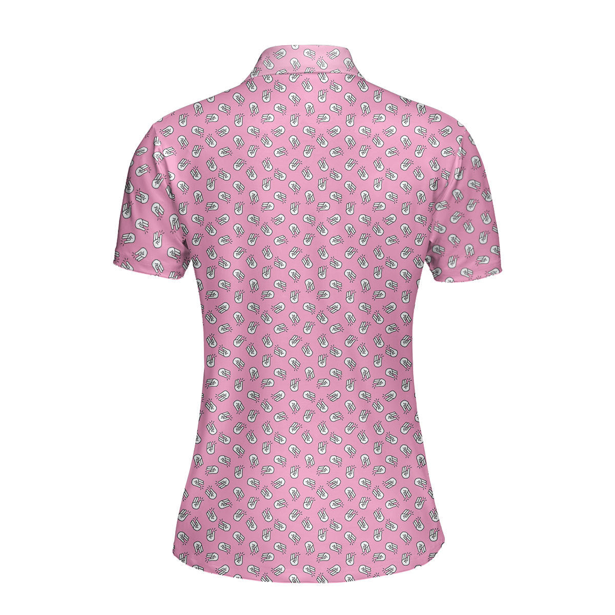 The Shocker Pink Funny Polo Shirt For Women 