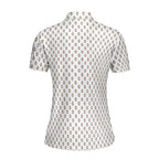 Friendly Hello-Polo Shirt For Women-Gerbera Prints