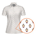 Friendly Hello-Polo Shirt For Women-Gerbera Prints
