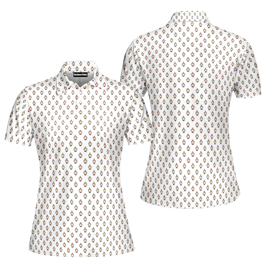 Friendly Hello-Polo Shirt For Women-Gerbera Prints