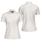 Friendly Hello-Polo Shirt For Women-Gerbera Prints