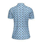 Funny Pigeon-Polo Shirt For Women-Gerbera Prints