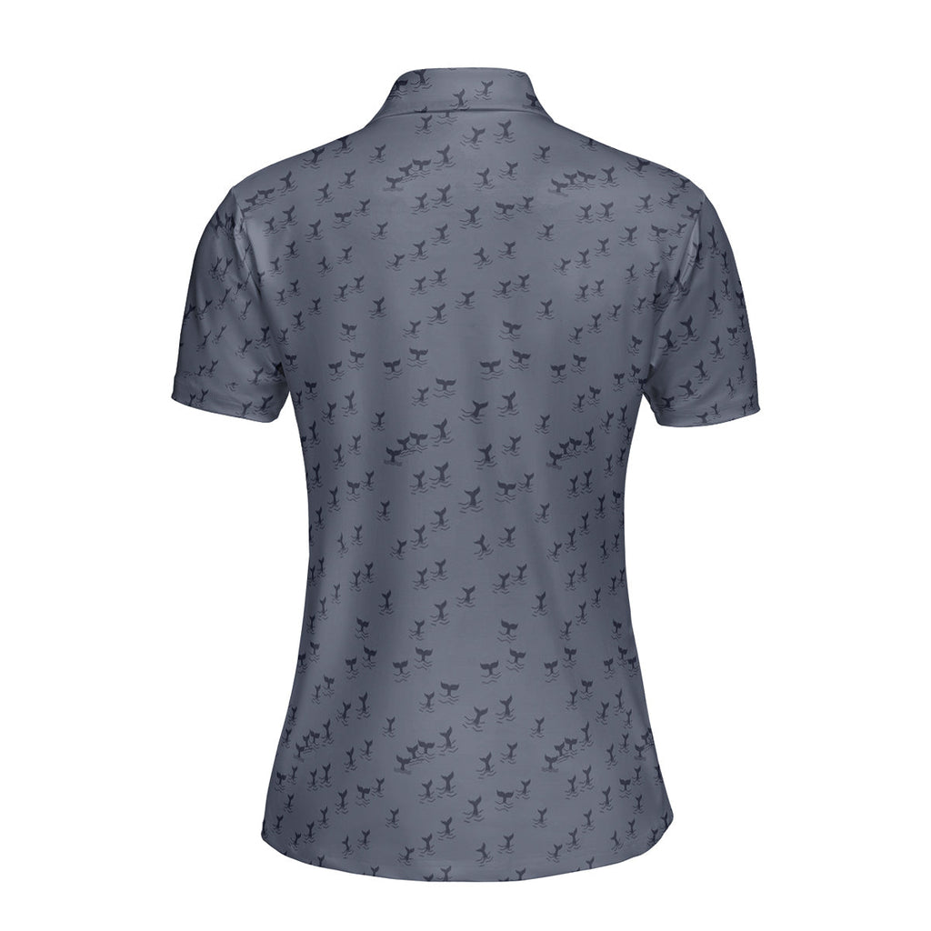 The Scattered Whales Funny Polo Shirt For Women 