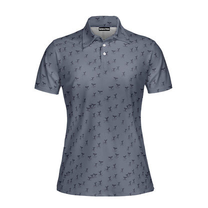 The Scattered Whales Funny Polo Shirt For Women 