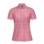 Snuggle Pups-Polo Shirt For Women-Gerbera Prints