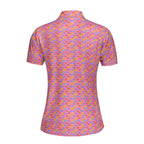 Snuggle Pups-Polo Shirt For Women-Gerbera Prints