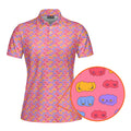 Snuggle Pups-Polo Shirt For Women-Gerbera Prints