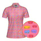Snuggle Pups-Polo Shirt For Women-Gerbera Prints