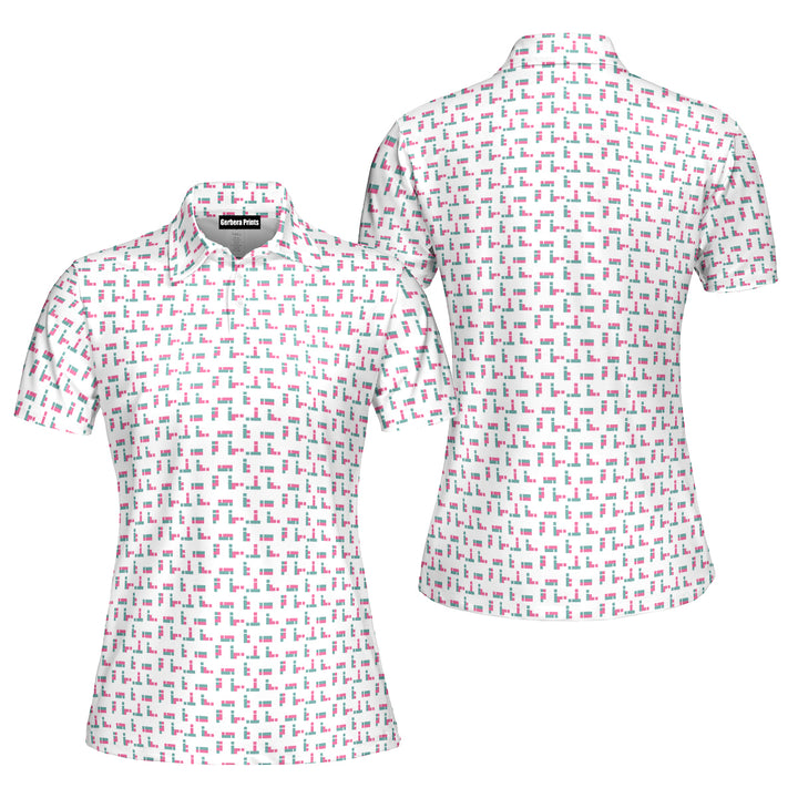 Puzzle Lovers Funny Polo Shirt For Women