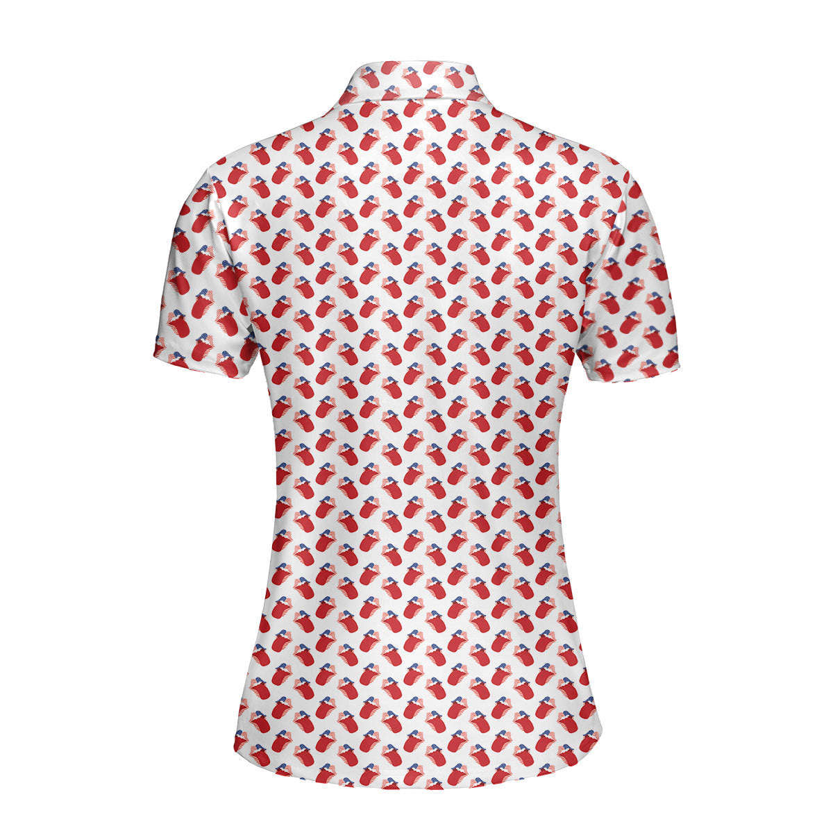 Greatest Lips American-Polo Shirt For Women-Gerbera Prints