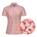 Frank and Beans Pink-Polo Shirt For Women-Gerbera Prints
