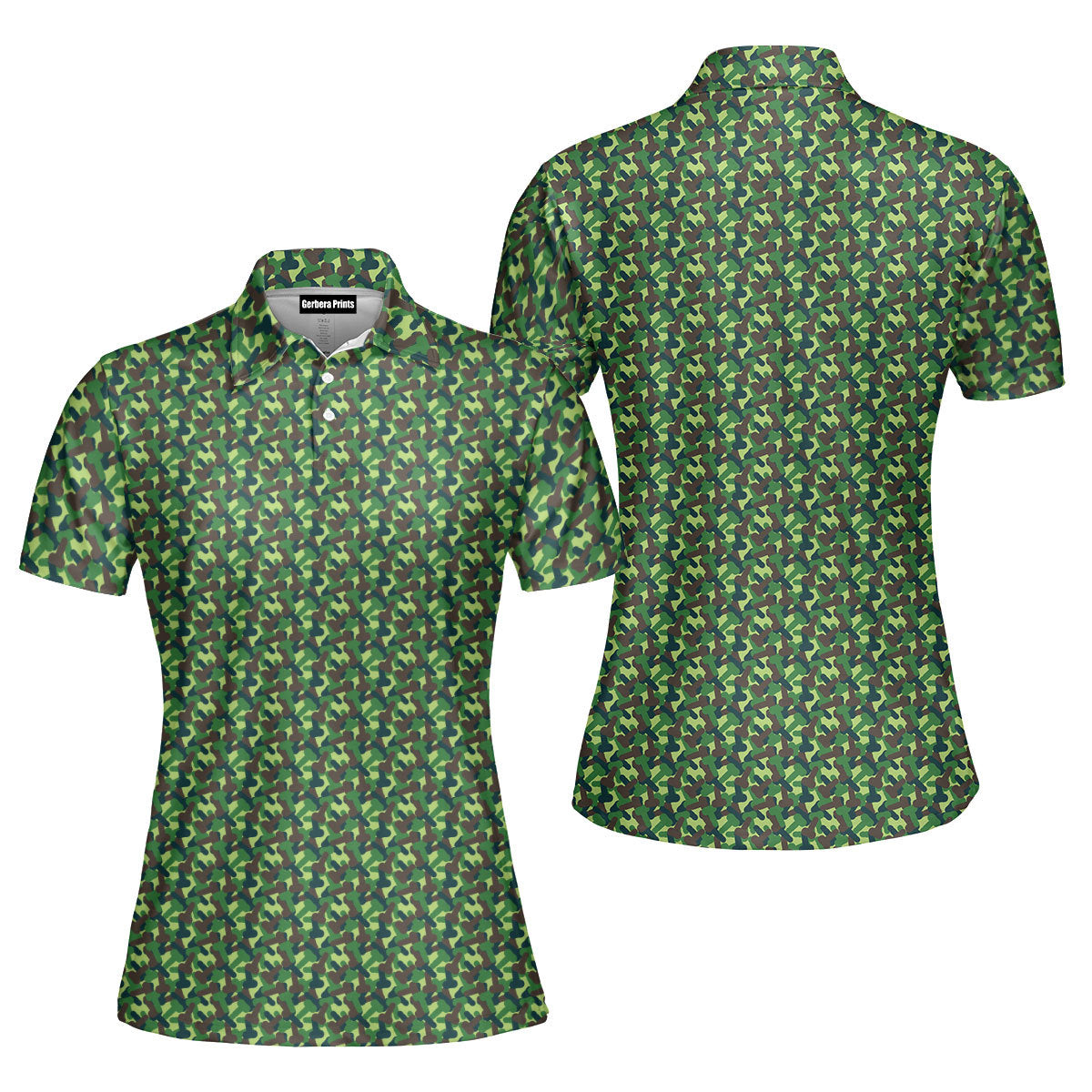 Camouflage Frank and Beans Funny Polo Shirt For Women