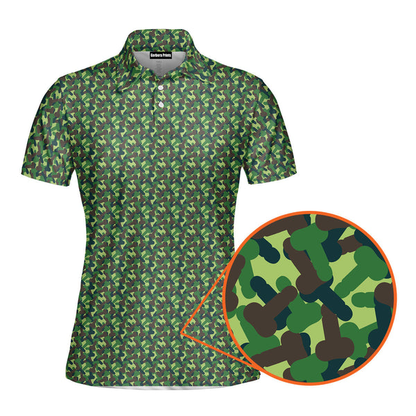 Camouflage Frank and Beans Funny Polo Shirt For Women