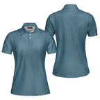 Frank and Beans Blue-Polo Shirt For Women-Gerbera Prints