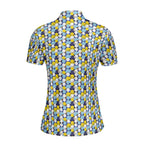 My Eyes Are Up Here Oktorberfest Funny Polo Shirt For Women 