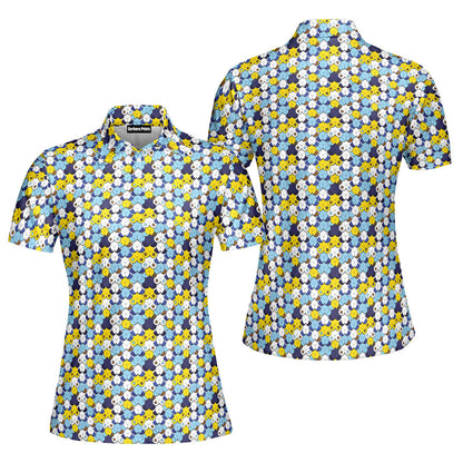 My Eyes Are Up Here Oktorberfest Funny Polo Shirt For Women 