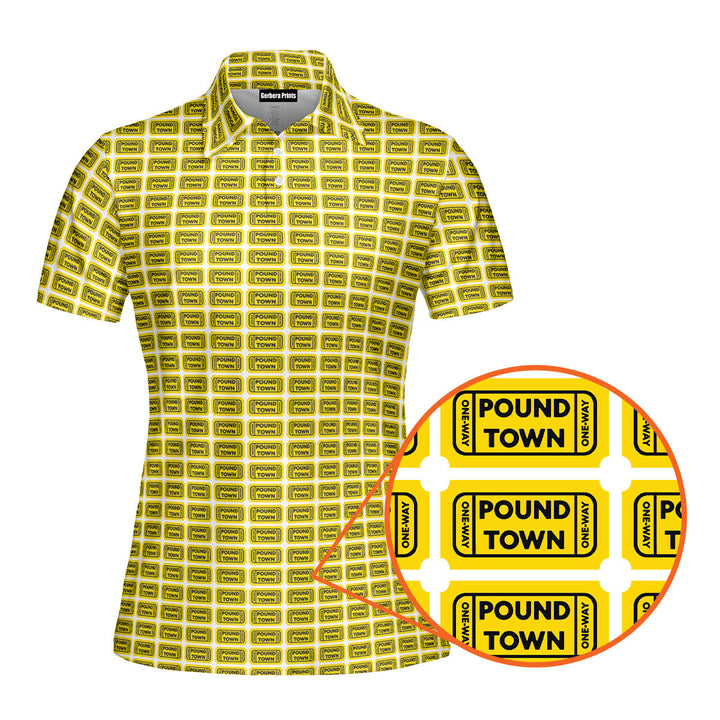 Pound Town Funny Polo Shirt For Women