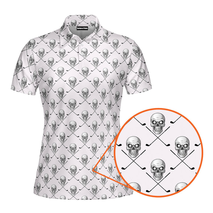 Skull Golf Polo Shirt For Women