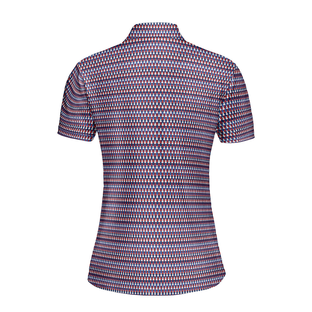 Frank and Beans Funny American-Polo Shirt For Women-Gerbera Prints