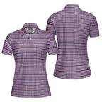 Frank and Beans Funny American-Polo Shirt For Women-Gerbera Prints