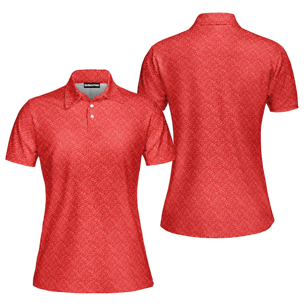 Going Low-Polo Shirt For Women-Gerbera Prints
