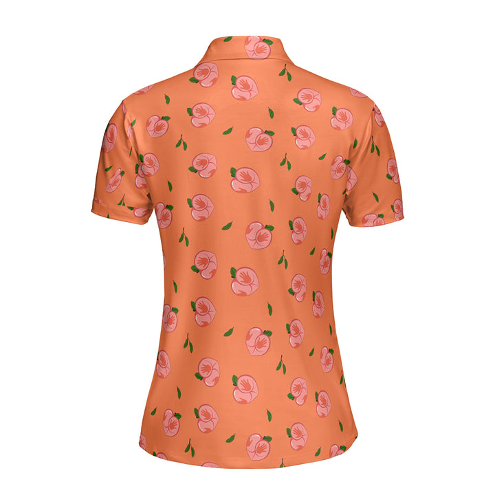 Nice Peaches Funny Polo Shirt For Women