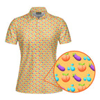 A Taste of Eggplant & Peach Funny Polo Shirt For Women 