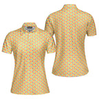 A Taste of Eggplant & Peach Funny Polo Shirt For Women 